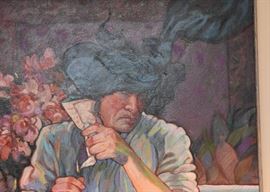 $900 - "Looking to the Future" - Original Artwork / Painting by Linda Kardoff (Approx. 48" L x 40" H)