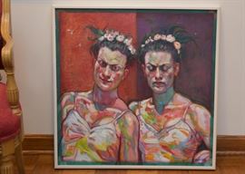 $500 - "After the Ballet" - Original Artwork / Painting by Linda Kardoff (Approx. 30.75" L x 31.5" H)