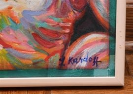 $500 - "After the Ballet" - Original Artwork / Painting by Linda Kardoff (Approx. 30.75" L x 31.5" H)