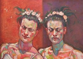 $500 - "After the Ballet" - Original Artwork / Painting by Linda Kardoff (Approx. 30.75" L x 31.5" H)