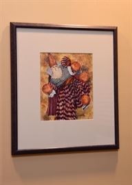 $300 - "Juggler" - Original Artwork by Aletha Jones (Approx. 18.5" L x 21" H including frame)