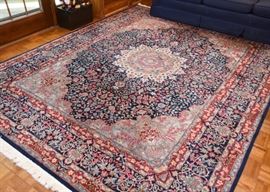 $3,500 - Persian Area Rug - Reds & Blues (Approx. 12'3" x 9'2")