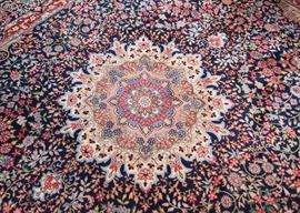 $3,500 - Persian Area Rug - Reds & Blues (Approx. 12'3" x 9'2")