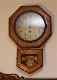 $135 - Antique Regulator Wall Clock