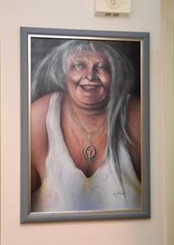 $700 - "Toones of the Past" - Original Artwork / Painting by Kenneth Rogers (Approx. 27.5" L x 40" H including frame)