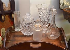 Crystal & Glassware - Decanters, Vases, Etc.