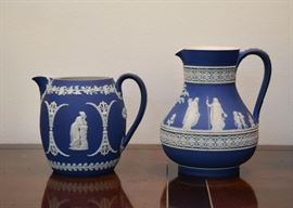 $50 Each - Wedgwood Blue Jasperware Pitchers