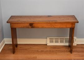 SOLD-Primitive Wood Bench