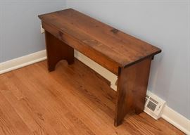 SOLD- Primitive Wood Bench