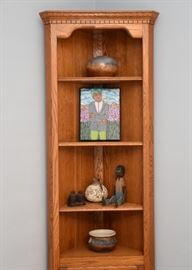 $150 - Tall Corner Display Cabinet / Shelf