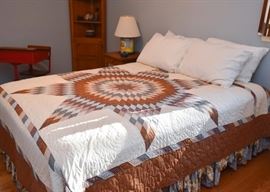Handmade Star Quilt, Queen Size Bed