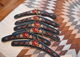 Needlepoint Covered Hangers