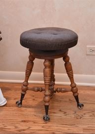 $85 Piano or Vanity Stool with Claw & Ball Feet