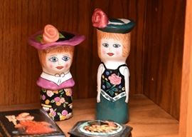 Art Pottery Salt & Pepper Shakers