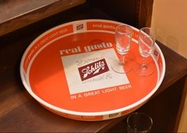 Breweriana - Vintage Schlitz Beer Bar Tray