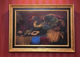 $4,000 - "Handcrafted" - Still Life Oil Painting by Laurie Hogin (Approx. 36.75" L x 26.5" H including frame)