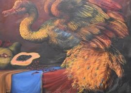 $4,000 - "Handcrafted" - Still Life Oil Painting by Laurie Hogin (Approx. 36.75" L x 26.5" H including frame)