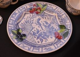 Gien Dinnerware (France) - Oiseau Bleu Pattern