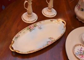 Antique Hand Painted Serving Tray