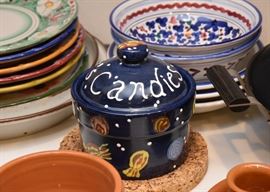 Hand Painted Candy Jar