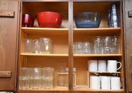 Glassware, Coffee Mugs, Plastic Bowls