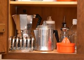 Coffee Percolators, Toast Rack, Juicer, Etc.