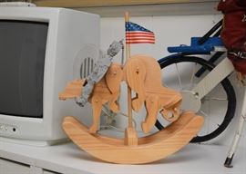 Folk Art Articulated Wood Sculpture