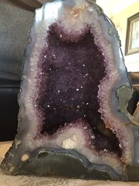Amethyst geode cathedral cut