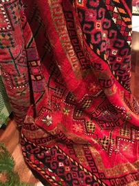 Amazing beautiful area rug from Russia. Handmade Kazak Rug