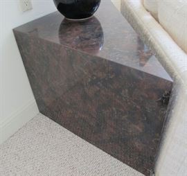 Pair of laminate end tables