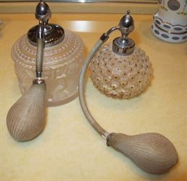 Lalique perfume bottles with atomizers rubber is hard