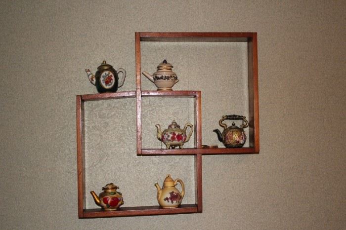 Wall Decorative  and Miniature Tea Pot Collectibles