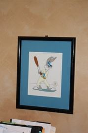 Framed Bugs Bunny Print