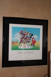 Framed Looney Tunes World Class Champion Poster