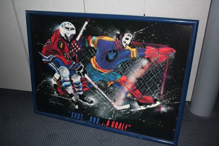 Framed Sports Poster - Hockey