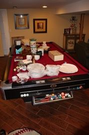Pool Table and Lots of Household Items