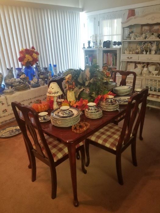 Dining table and 4 chairs $195.00
