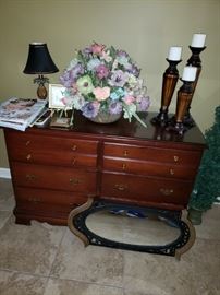Wonderful dresser was being used as entry table 