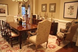 Baker Far East Collection dining set by Michael Taylor