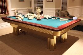 Contemporary pool table