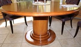Solid Wood Pedestal Dining table