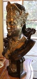 Patinated & Pacel Gilt Bronze