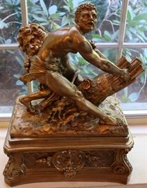 Bronze Sculpture Sampson & Lion