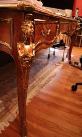 Vintage Louis XV-Style Bureauplat Desk