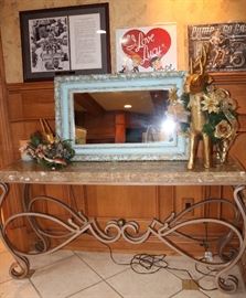 Console (broken marble top)