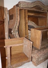 Massive disassembled wall unit