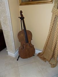 Faux Painted Antique Cello