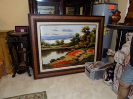 Large Framed Oil Painting