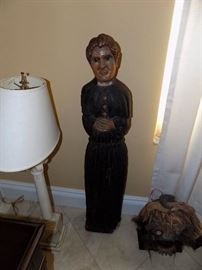 Spanish Colonial Santos, From Cuba Early 18th Century, Has Documents