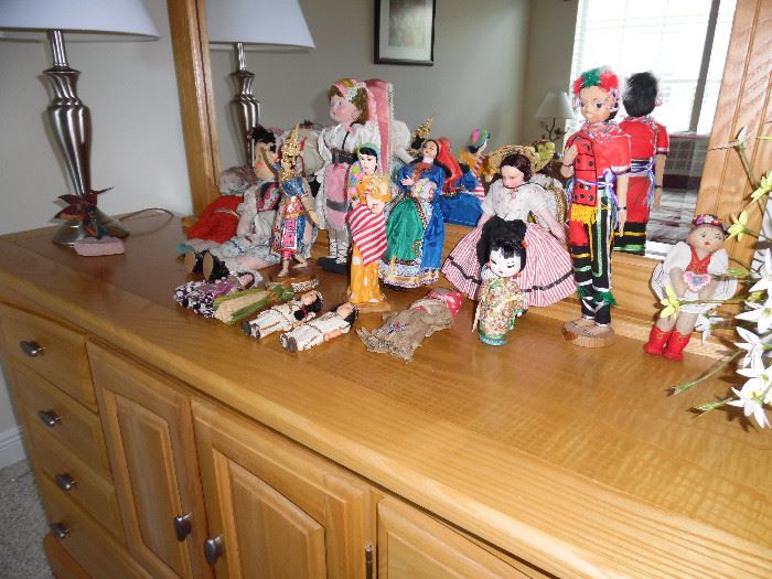 Collection of dolls from around the world